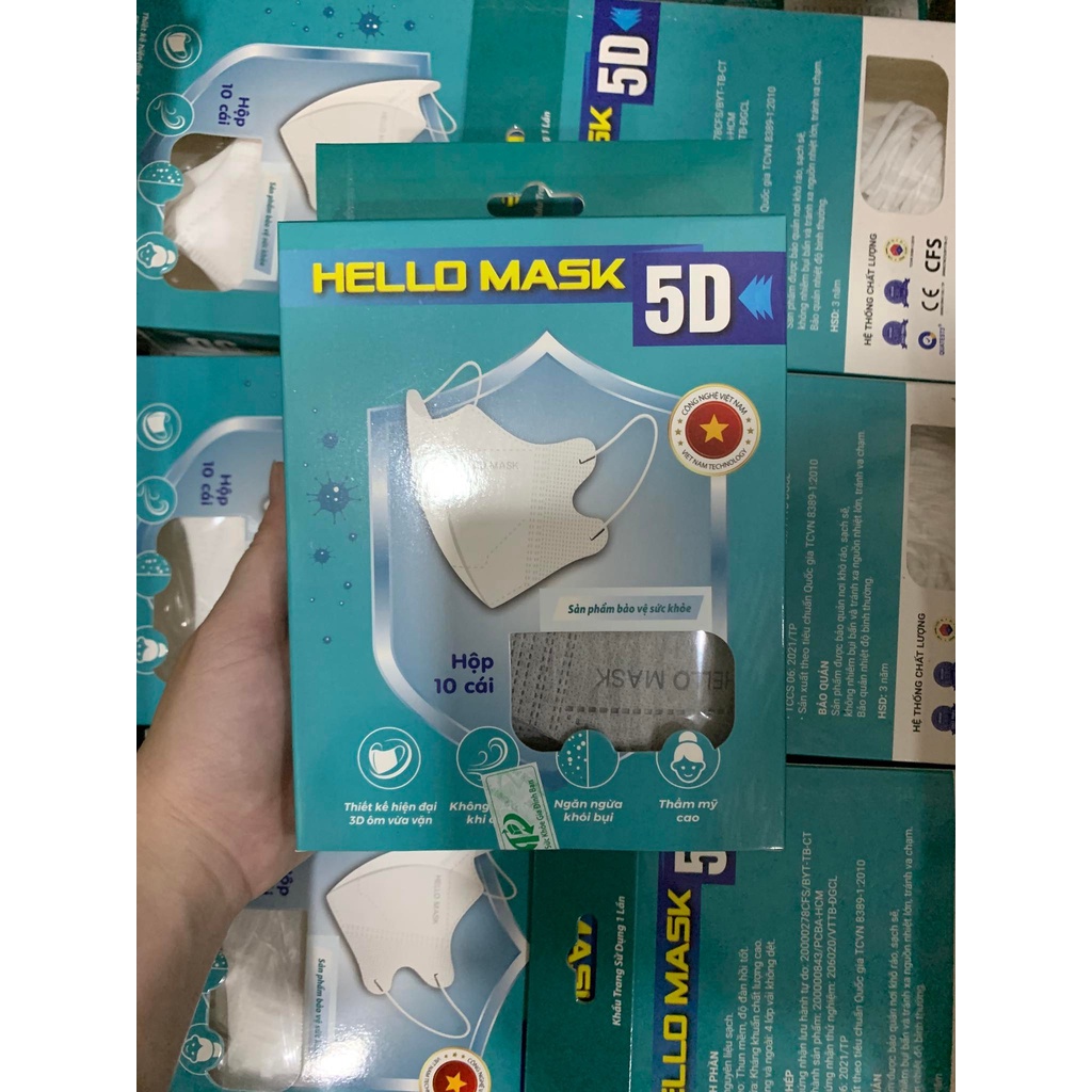 Khẩu trang Hello Mask 5D