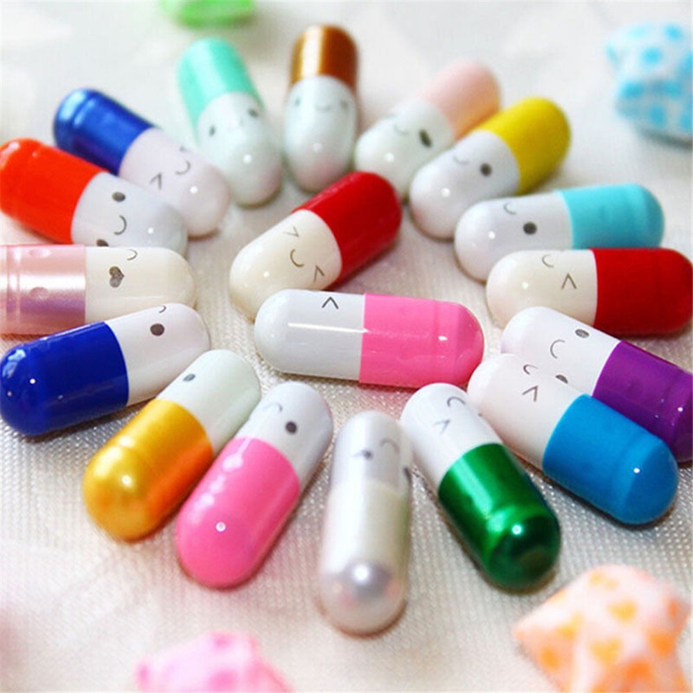 Set 50 viên con nhộng nhét giấy nhớ bên trong dễ thương