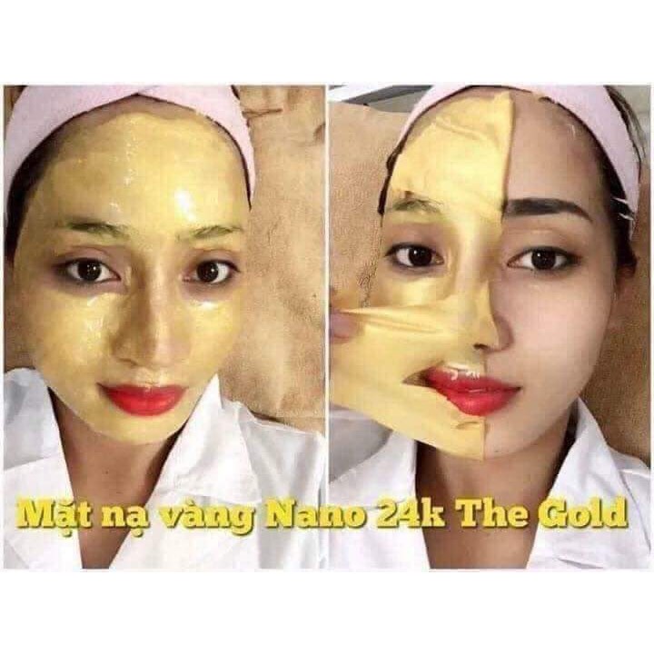 mặt nạ gel lột trắng da dát vàng 24k Hàn Quốc_Gold Mask L_Glutathione