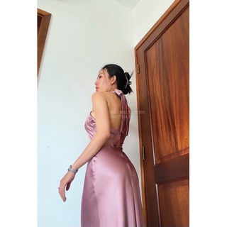 Đầm Lụa Chéo Cổ