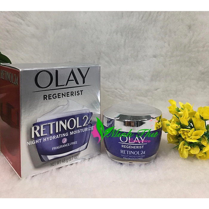 Kem Olay Regenerist Retinol 24 Night Hydrating Moisturizer 48g Mỹ - Dưỡng Da Chống Lão Hóa