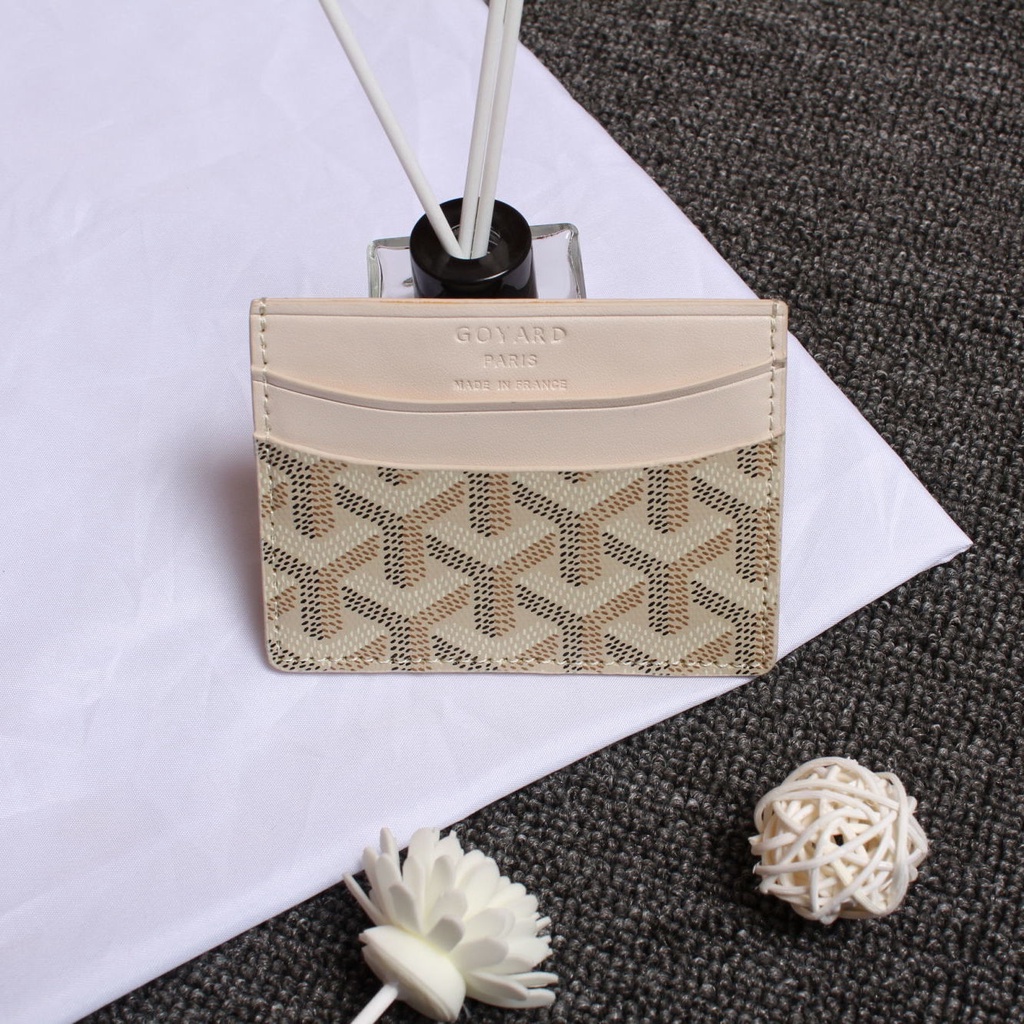 Goyard Ví Đựng Thẻ mini Đa Năng In Họa Tiết Chó Con Xinh Xắn Dành Cho Nam Và Nữ