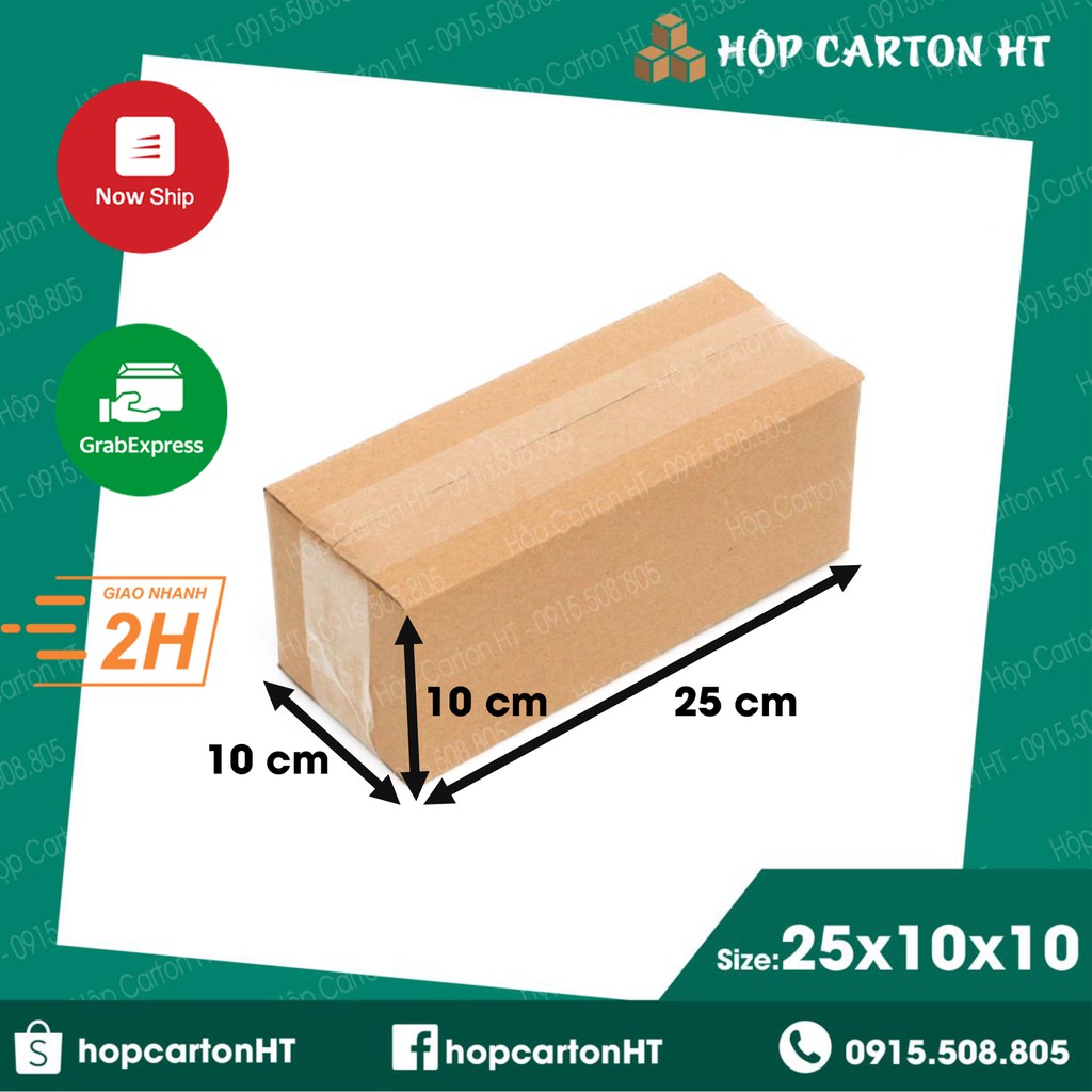 25x10x10 Hộp carton đóng hàng