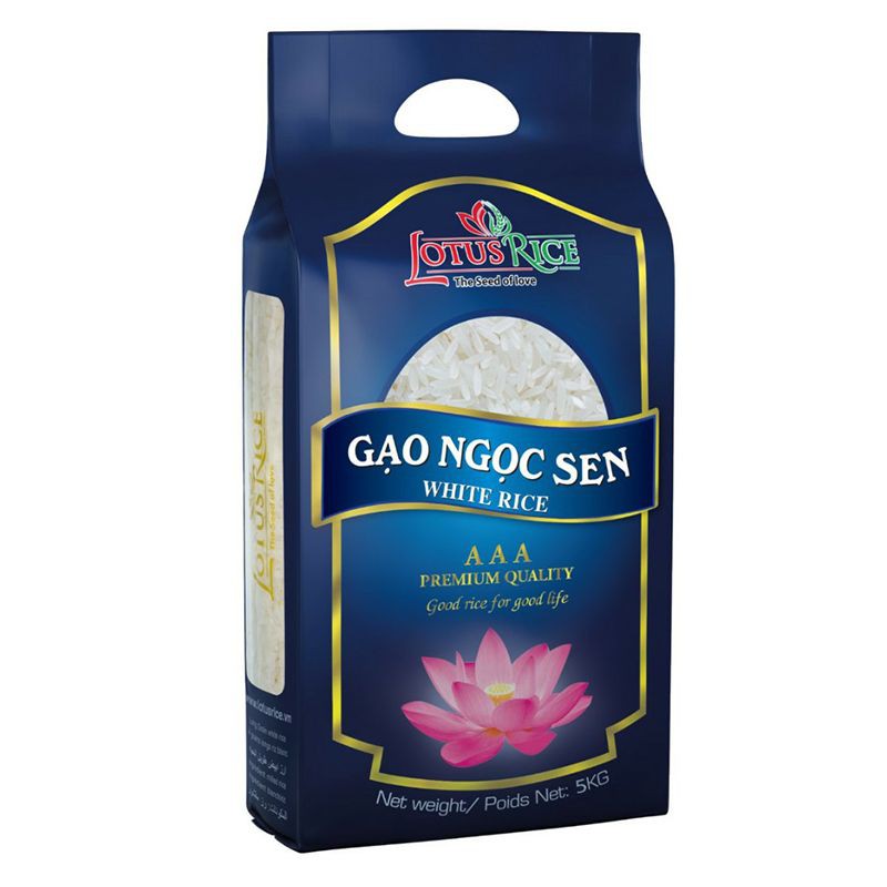 Gạo Ngọc Sen túi 5kg Hàng Xuất Khẩu