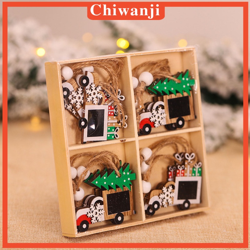 Set 12 Đồ trang trí ông già Noel/người tuyết/tuần lộc trang trí cây thông Noel