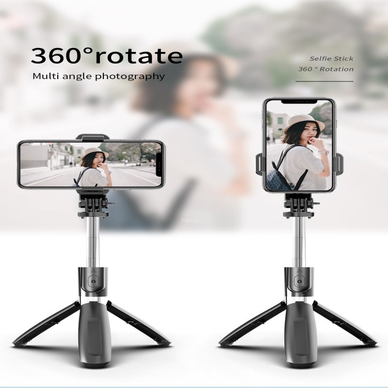 Tripod - Phụ kiện gậy chụp ảnh điện thoại 3 chân Bluetooth L02, Thiết kế xoay 360 độ, có remote