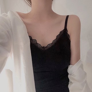 Áo Bra Dáng Dài- Áo Bra Cotton Tăm Viền Ren Thu Đông Siêu Hót