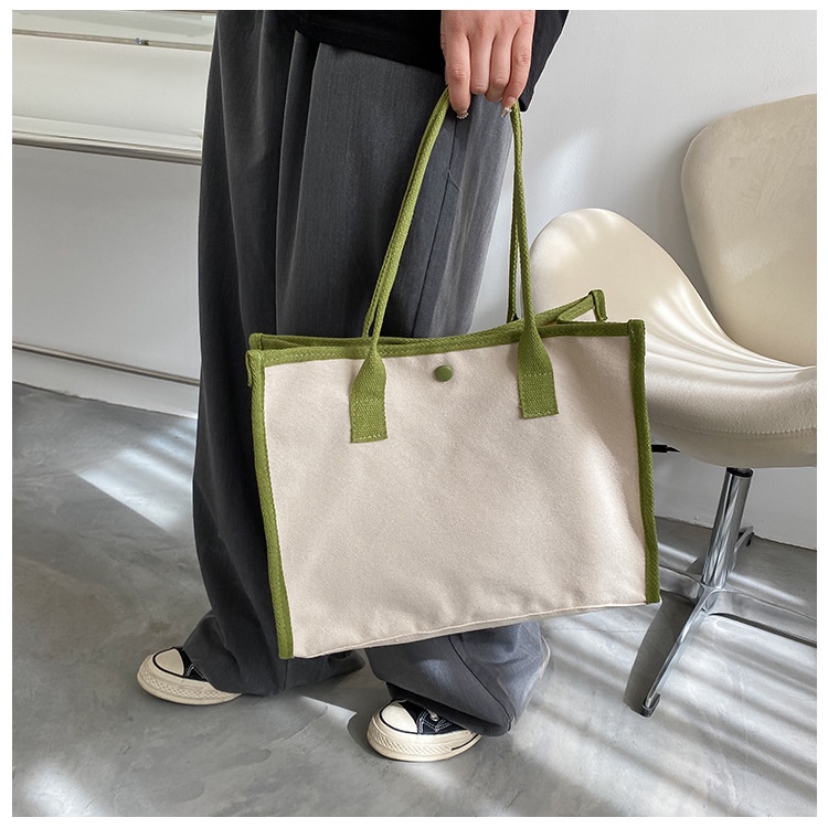 Túi Xách canvas Sức Chứa Lớn Mẫu Mới 2022 Thiết Kế Đơn Giản Thời Trang Mùa Hè