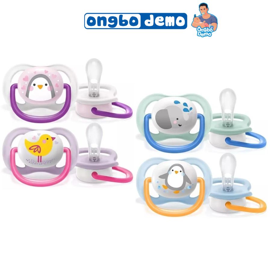 Ty ngậm Philips Avent, Ti giả dòng Ultra Air thông khí hình thú, phát sáng - Ongbodemo