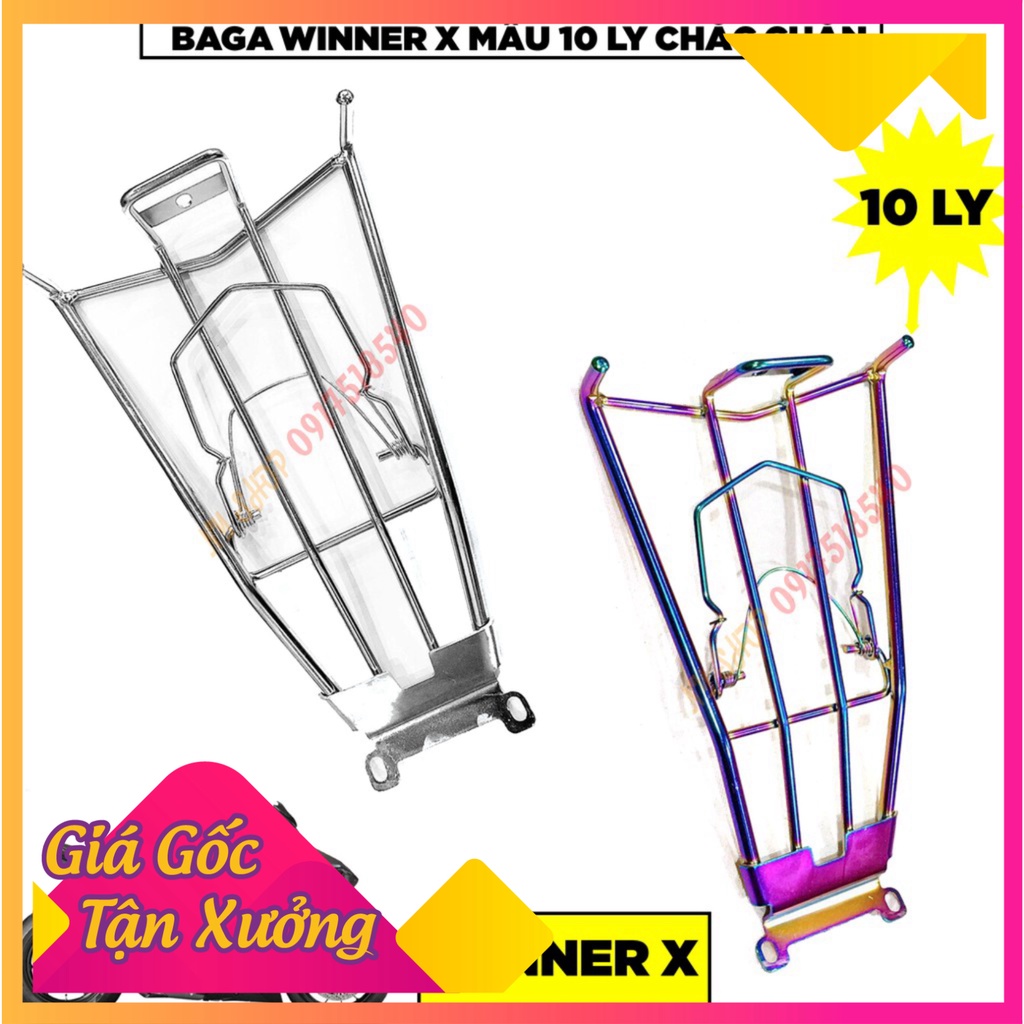 Baga Winner X 10ly inox  (Ảnh Sp thật)