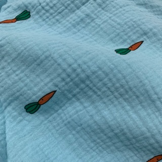 Vải xô họa tiết cà rốt