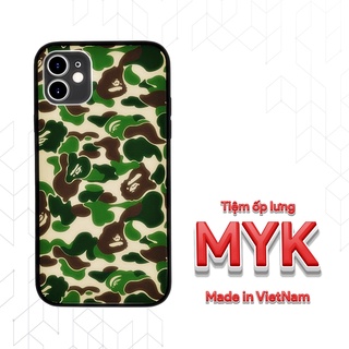 Ốp lưng họa tiết BAPE màu xanh lá cho Iphone 5 6 7 8 Plus 11 12 Pro Max X Xr BAPPOD00003
