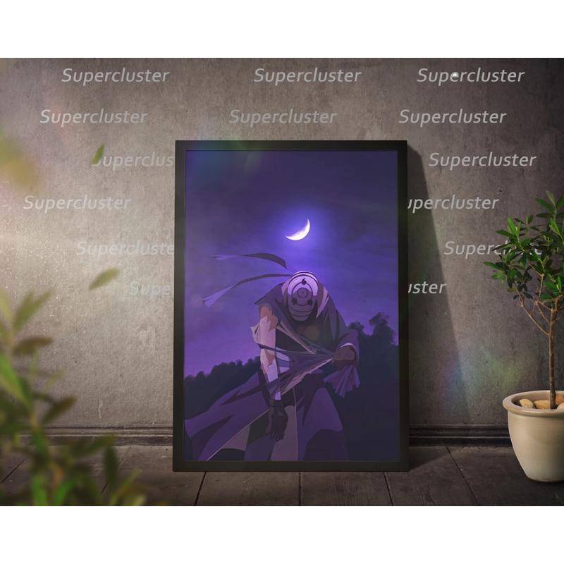 Tranh Vải Bạt Treo Tường In Hình Anime Naruto Trang Trí Nhà Cửa