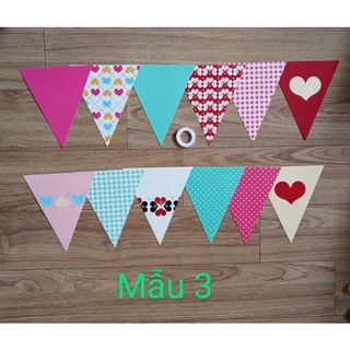 Dây cờ tam giác sắc màu