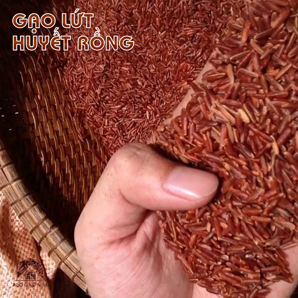 Gạo Lứt Huyết Rồng (5kg) - Gạo Tím Than (Gạo Lứt Đen 5kg) - St25 (5kg Ngon Nhất Thế Giới) | Giao Hàng Nhanh