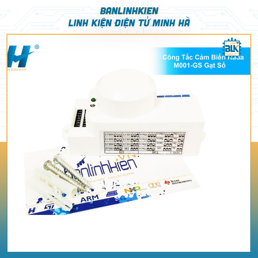 BLK Công Tắc Cảm Biến Rada M001-GS Gạt Số