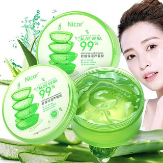Gel nha đam lô hội Nicor Aloe Vera 99% 300ml dưỡng ẩm phục hồi da cháy nắng, se khít lỗ chân lông mặt nạ ngủ | BigBuy360 - bigbuy360.vn