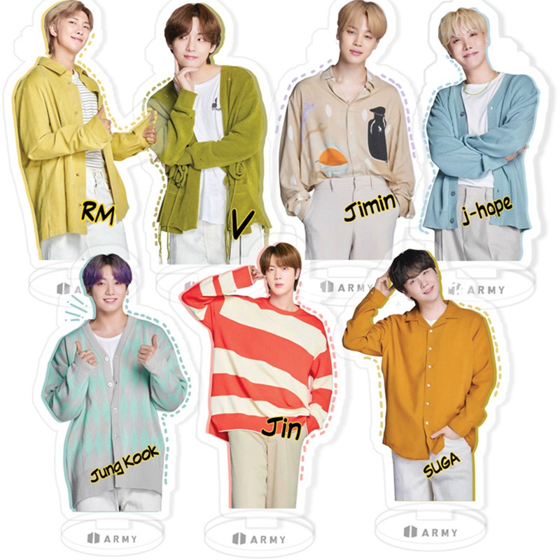Giá đỡ trưng bày METAGIO bằng acrylic hình các thành viên trong nhóm nhạc BTS