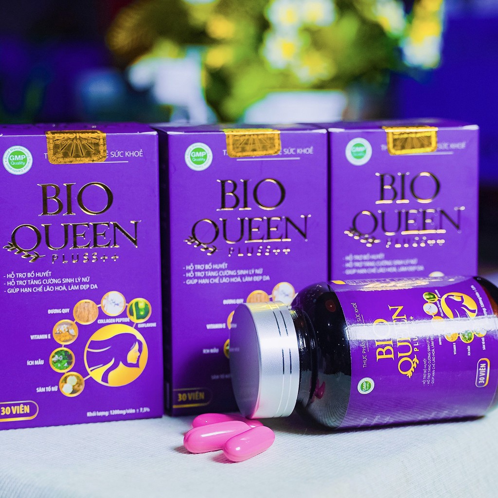 Bio Queen Pluss +++ Tăng cường nội tiết tố nữ, chống lão hóa, tăng kích thước vòng 1 - DƯỢC BIOLAB