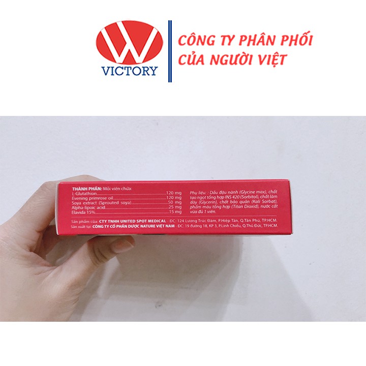 Viên Uống Trắng Da LADORAX (Hộp 20 Viên) - Hạn Chế Quá Trình Lão Hóa Da - Victory Pharmacy