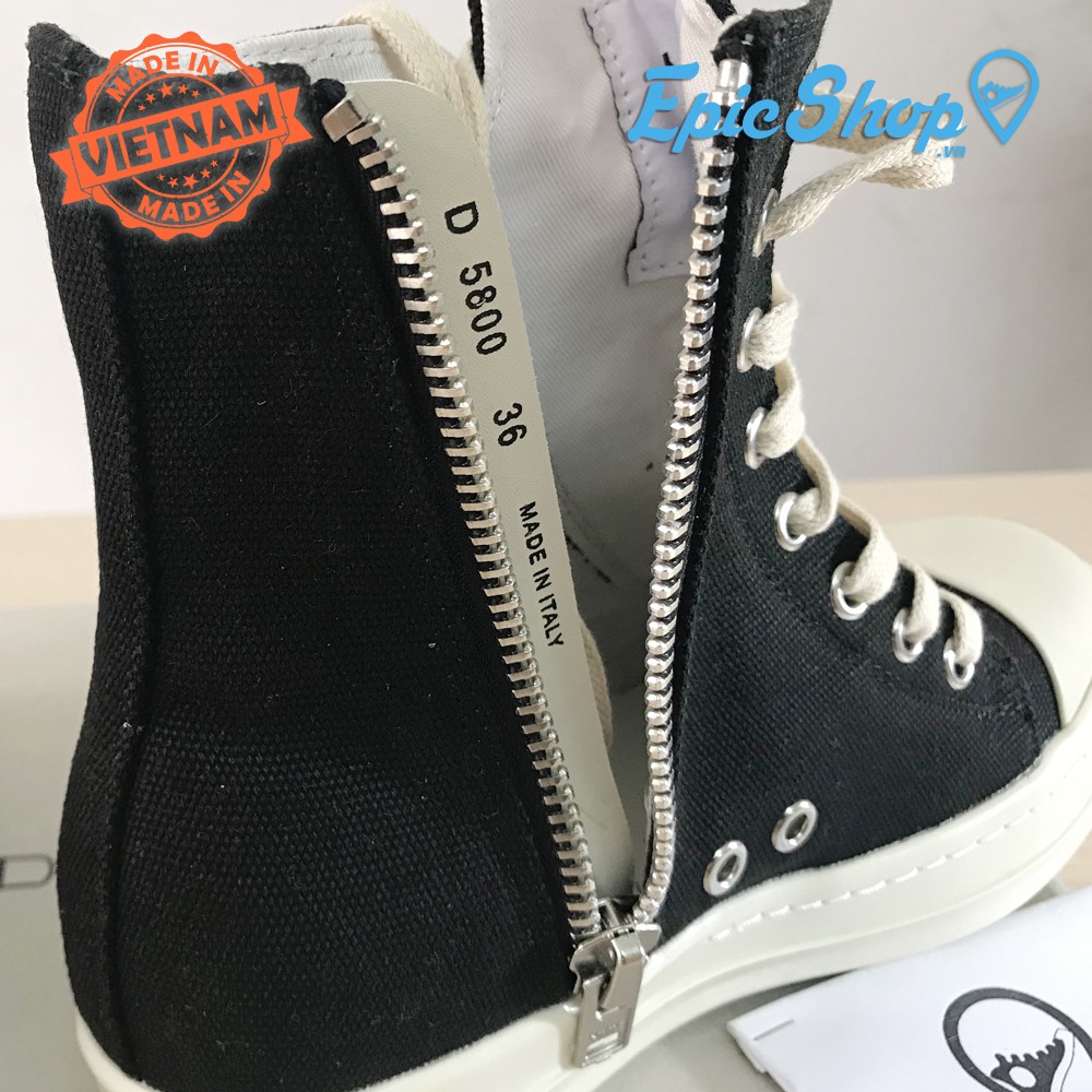 Giày Rick Owens cao cổ code 5800 nam nữ