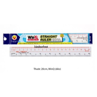Thước 20cm, WinQ (dẻo)