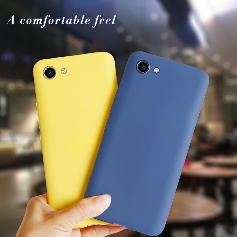 Soft Casing Vivo Y81 Phone Case Ultra Thin Candy TPU Simple Cover vivo Y81 1808 Y81i 1812 Y 81 Anti-Fall Matte Cases