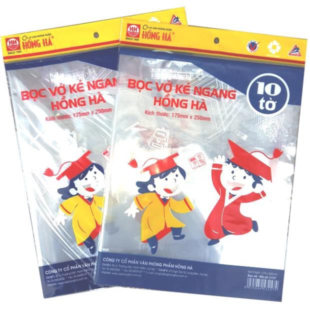 Set 10 Bọc vở cấp 2 - Hồng Hà