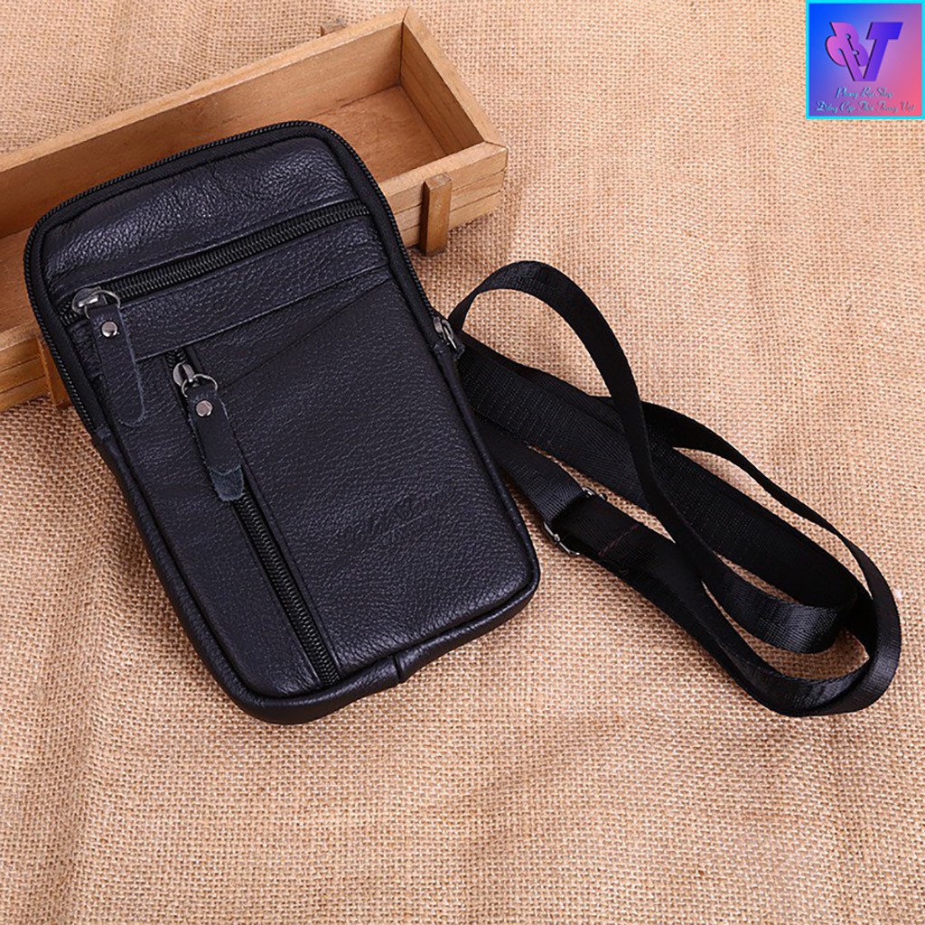 Túi Nam Đeo Chéo Mini Nhỏ Gọn Chất Liệu Da Túi Xách Nam Túi Đeo Chéo Da Túi Da Nam Tiện Lợi Bỏ Vừa Điện Thoại [Freeship] | BigBuy360 - bigbuy360.vn