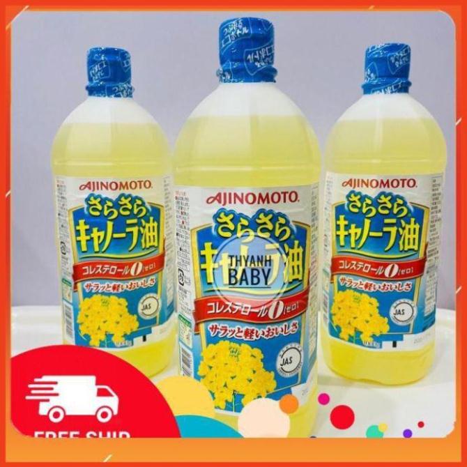 Dầu ăn Hạt Cải Ajinomoto 1000 ml [CHÍNH HÃNG _ NHẬT BẢN] date MỚI NHẤT