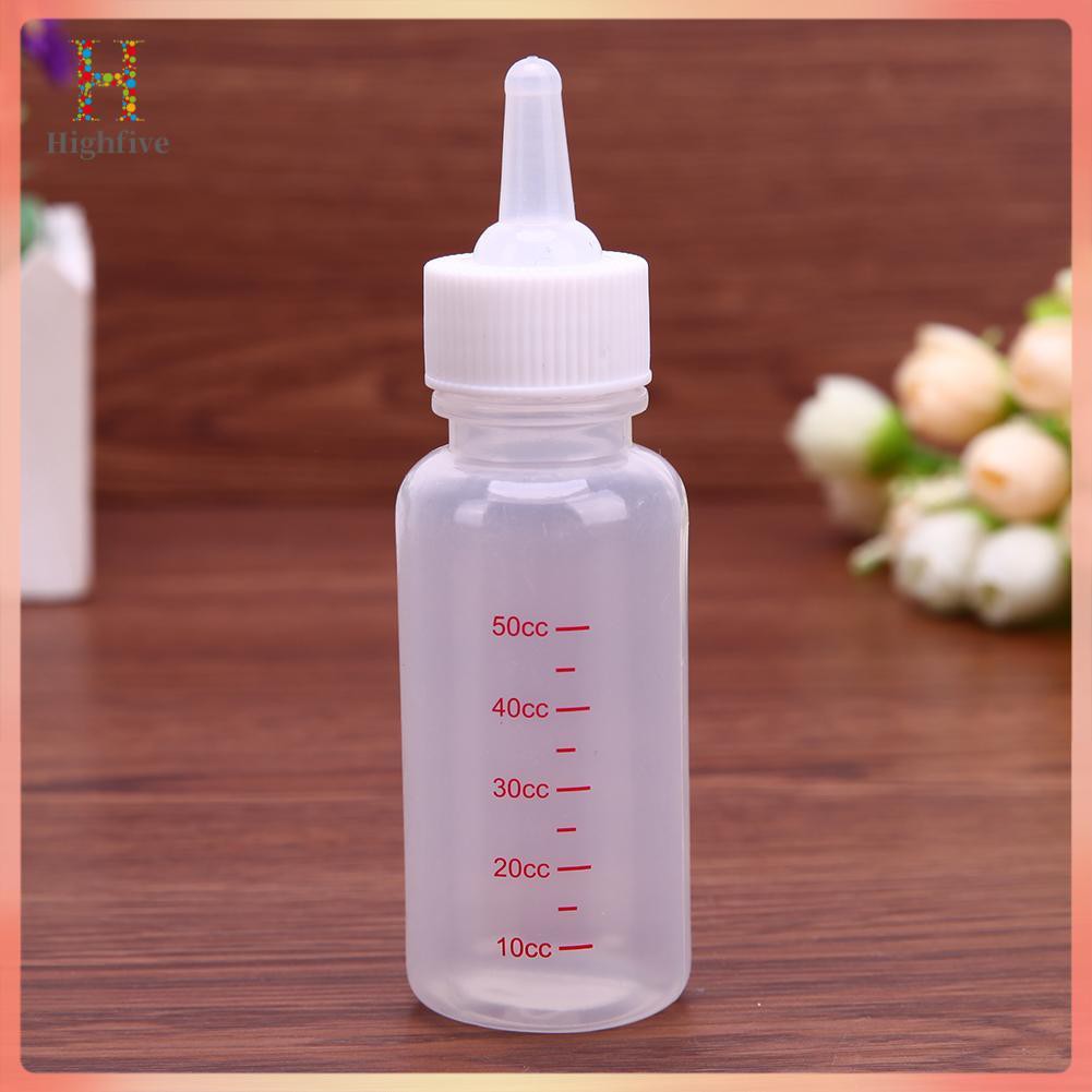 Bình Sữa Cho Thú Cưng Chất Liệu Silicon Trong Suốt 50ml