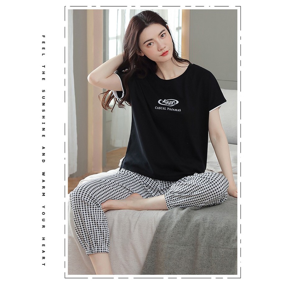 Đồ bộ, đồ mặc nhà nữ chất thun cotton 100% cực dễ thương - MH8014 | BigBuy360 - bigbuy360.vn