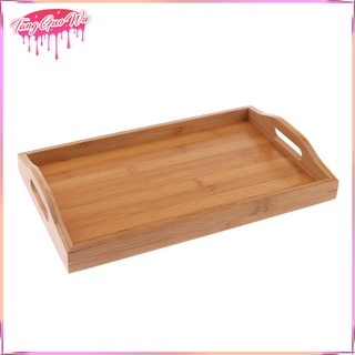[Wishshopeeyx] Khay phục vụ bằng gỗ Đĩa gỗ Máy chủ Đĩa đựng nước uống