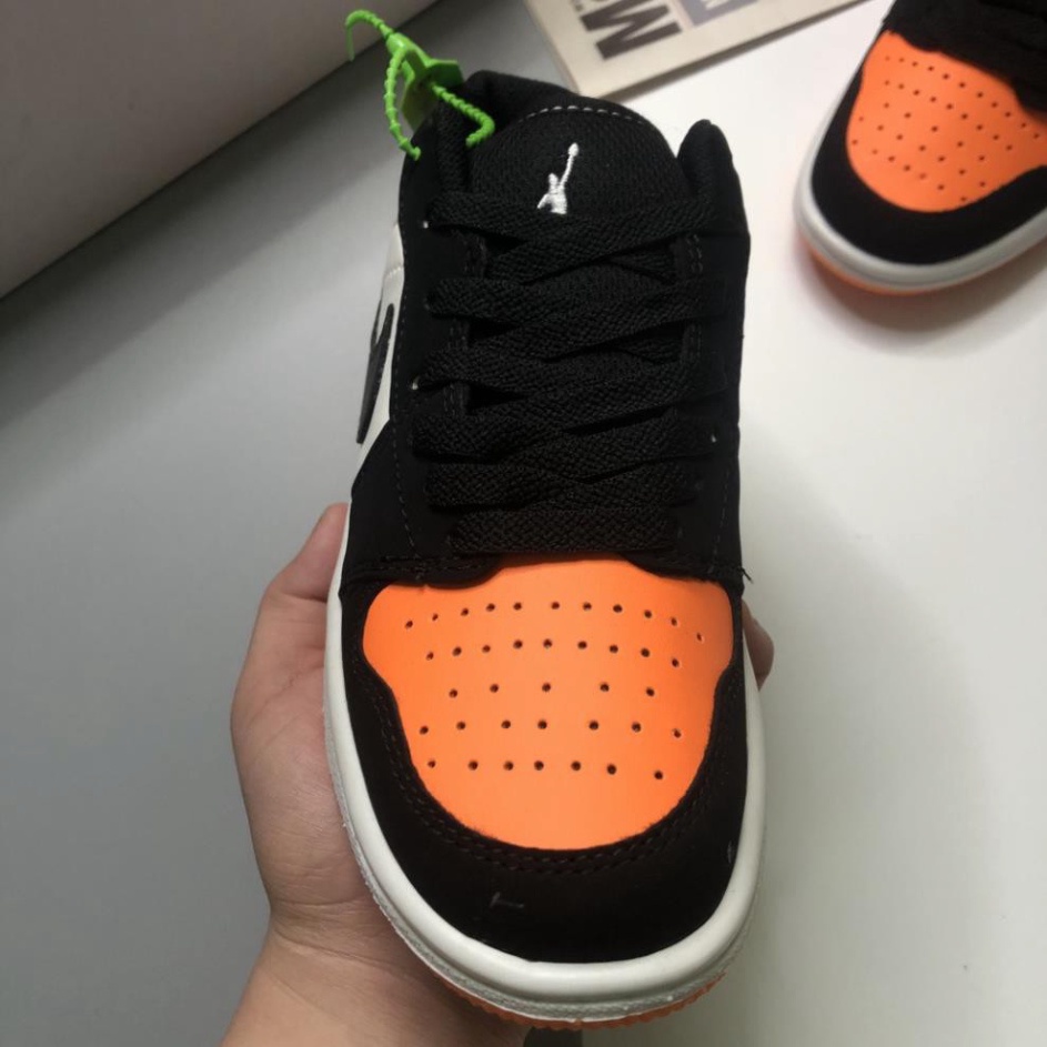 (Full box + Bill) Giày Jordan Cổ Thấp Nam Nữ, Giày Sneaker JD1 Cam Đen Cổ Thấp Thời Trang Cao Cấp Hottrend 2022 | BigBuy360 - bigbuy360.vn