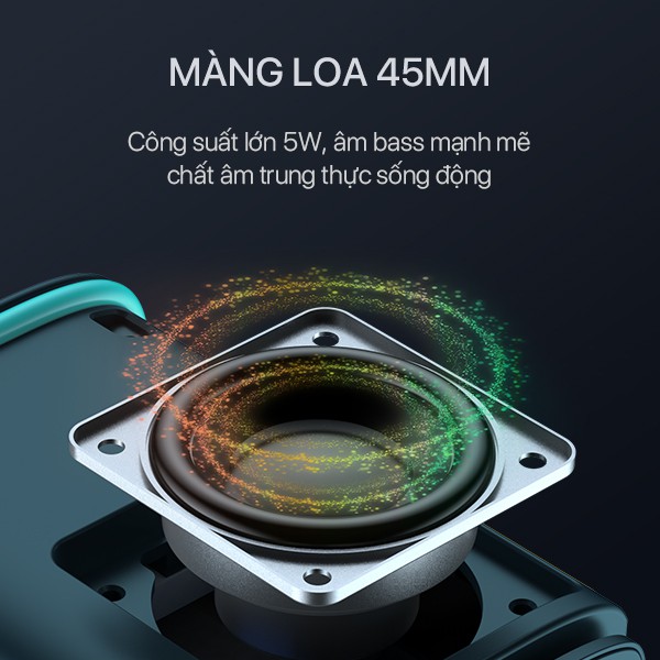 Loa Bluetooth ACOME A7 Công Suất 5W Chống Nước IPX7 Âm Thanh Chất Lượng Cao Bass Mạnh Bluetooth 5.0 Play Time 10h