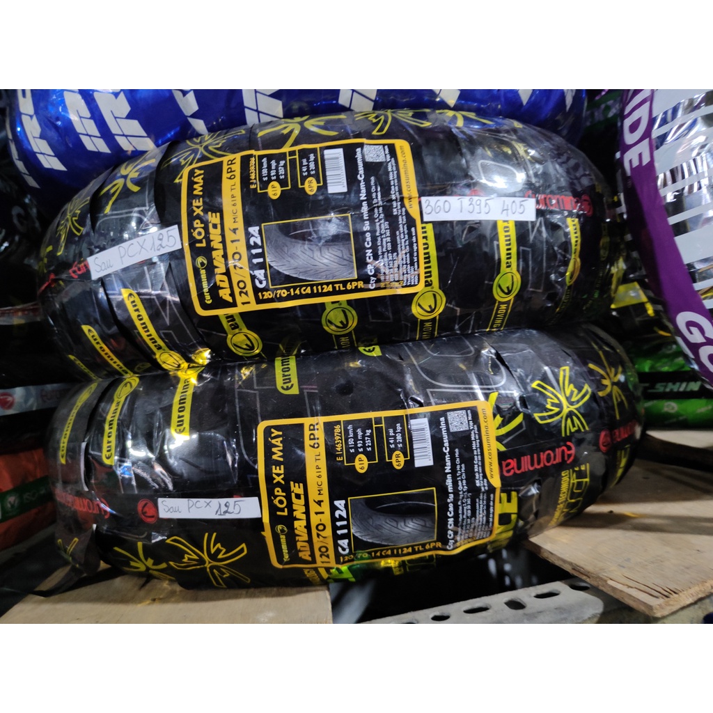 Vỏ  120/70-14 EUROMINA Casumina,  sau PCX, lốp 120/70-14,không dùng ruột