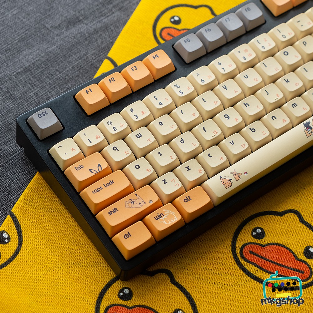 Nút bàn phím keycap Pikachu XDA PBT Filco, Leopold, IKBC,...