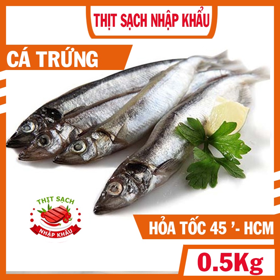 500gram cá trứng Canada ( còn gọi là cá trứng Nauy ) net 8 siêu trứng bao ăn