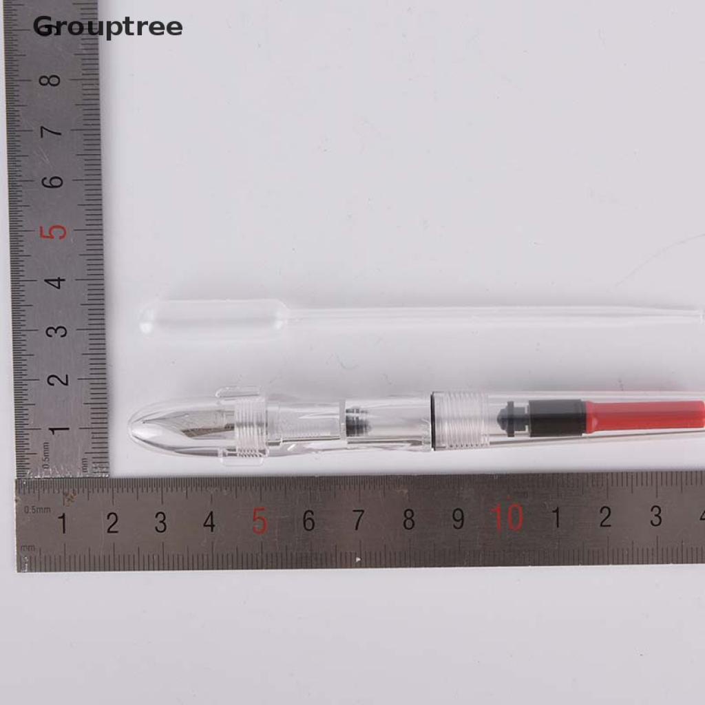 Grouptree Transparent High Capacity Fountain Pen Extra Fine/Fine Nib 0.38mm VN