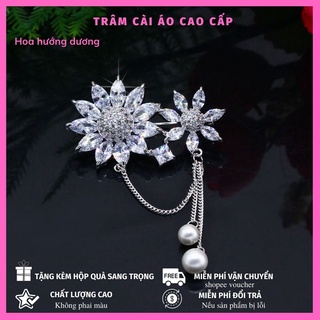 Trâm cài áo hoa hướng dương - trâm cài áo cao cấp