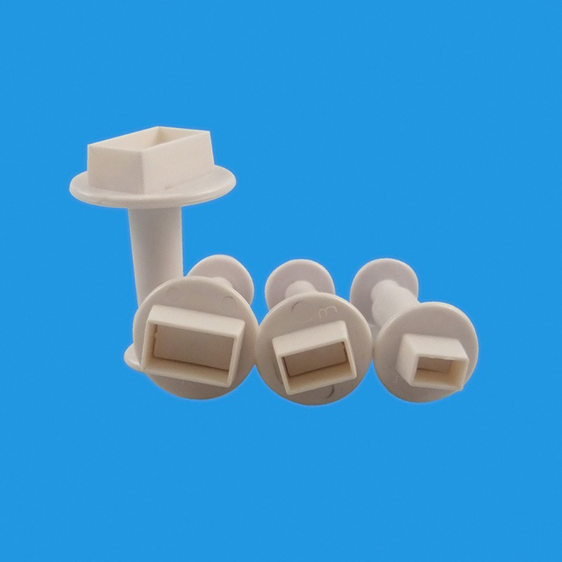 4 Khuôn ấn cắt bánh hình chữ nhật bằng nhựa