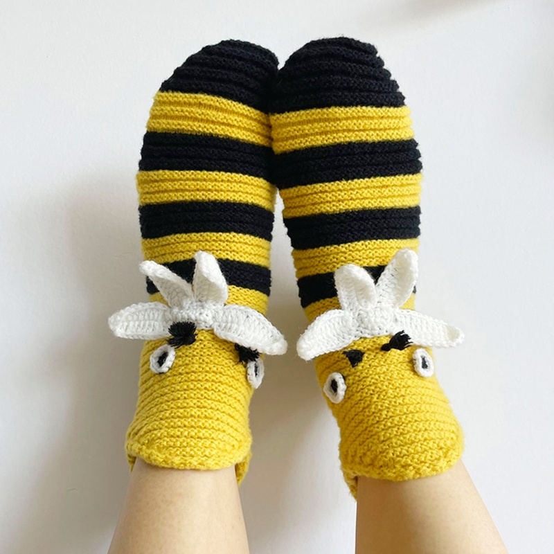 Xixi Tất Dệt Kim Kẻ Sọc Đính Hình Ong Ngộ Nghĩnh Cho Nữ