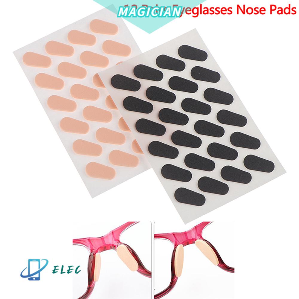 Set 12 Cặp Đệm Mũi Mềm Mại Màu Đen Chịu Nhiệt Độ Cao Không Bị Gãy Mũi Cho Nam Nữ