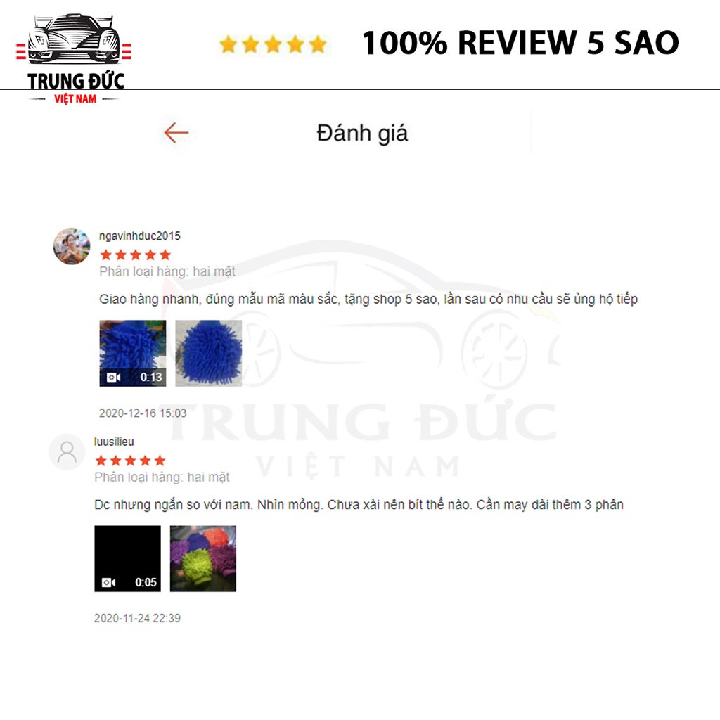 Bao găng tay TRUNGDUCVN siêu mềm thấm hút tốt chuyên dùng lau rửa xe hơi, xe máy ô tô vệ sinh nhà cửa