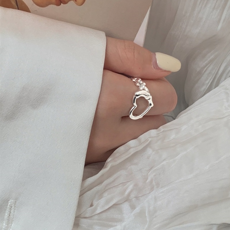 Nhẫn thời trang hình trái tim giản đơn cá tính