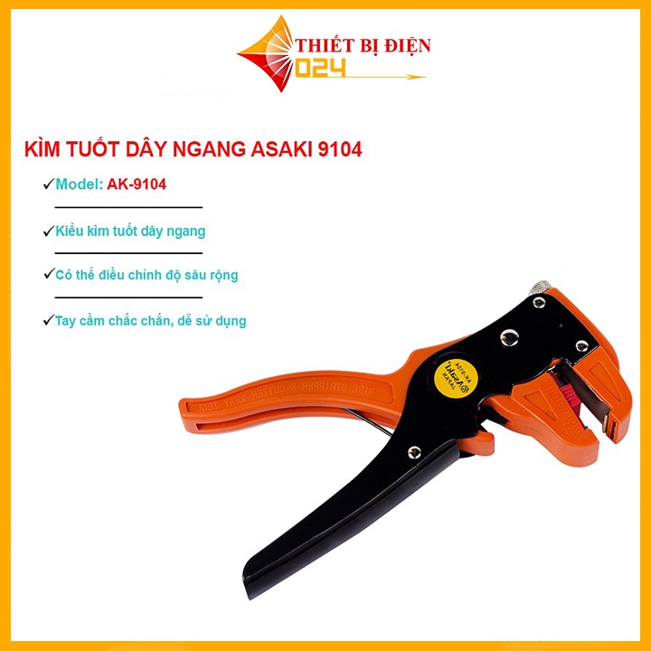 Kìm Tuốt Dây Ngang Asaki 9104