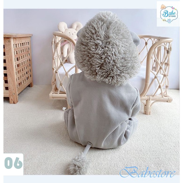 Ủ nỉ bông sư tử cho bé