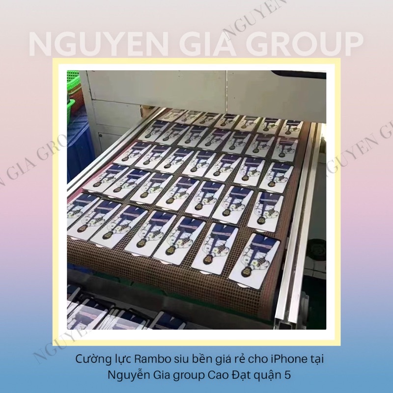 Cường lực Rambo siu bền giá rẻ cho iPhone 14 Pro Max/13 pro max/12 pro max/13 mini/6/7/x Nguyễn Gia group Cao Đạt quận 5
