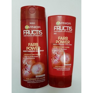 Bộ gội xả Ganier Fructis Farb Power cho tóc nhuộm buonhangduc6
