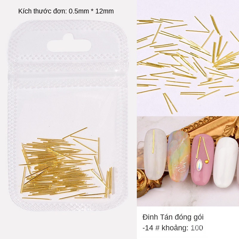 Hộp Phụ Kiện Kim Loại Đính Trang Trí Móng Tay Chuyên Dụng